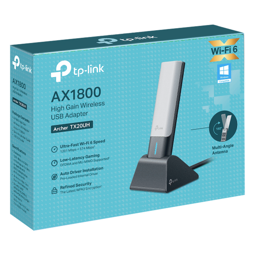 TP-Link Archer TX20UH AX1800 High Gain Wireless USB Adapter