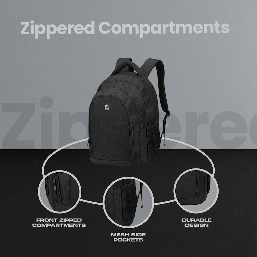 Volkano Stealth 15.6" Laptop Backpack - Black