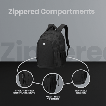 Volkano Stealth 15.6" Laptop Backpack - Black