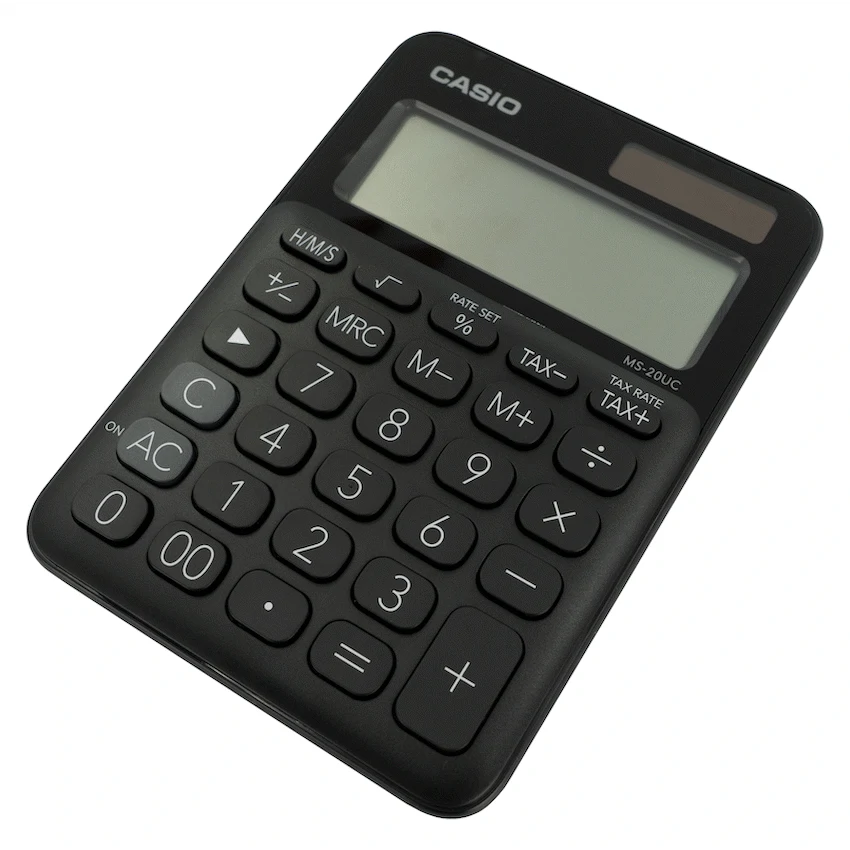 Casio MS-20UC - Desktop Calculator 12-Digit - Black