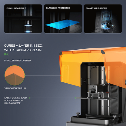 Creality Halot Mage S Resin 3D Printer 223x126x230