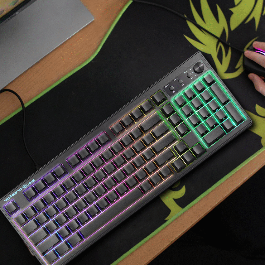 Volkano Gaming Shadow X1 Wired Gaming Keyboard with RGB lighting
