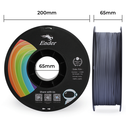 Ender PLA+ Filament Grey 1Kg