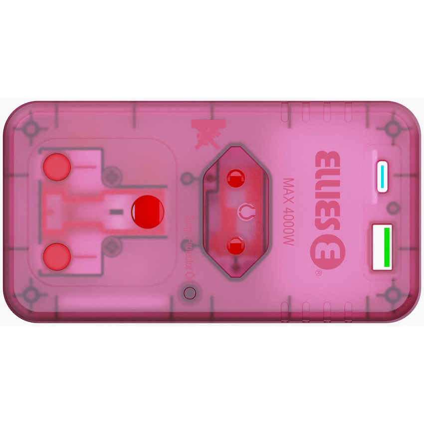 Ellies 2 Way High Surge  Adaptor with PD20W USB-C + USB - RD
