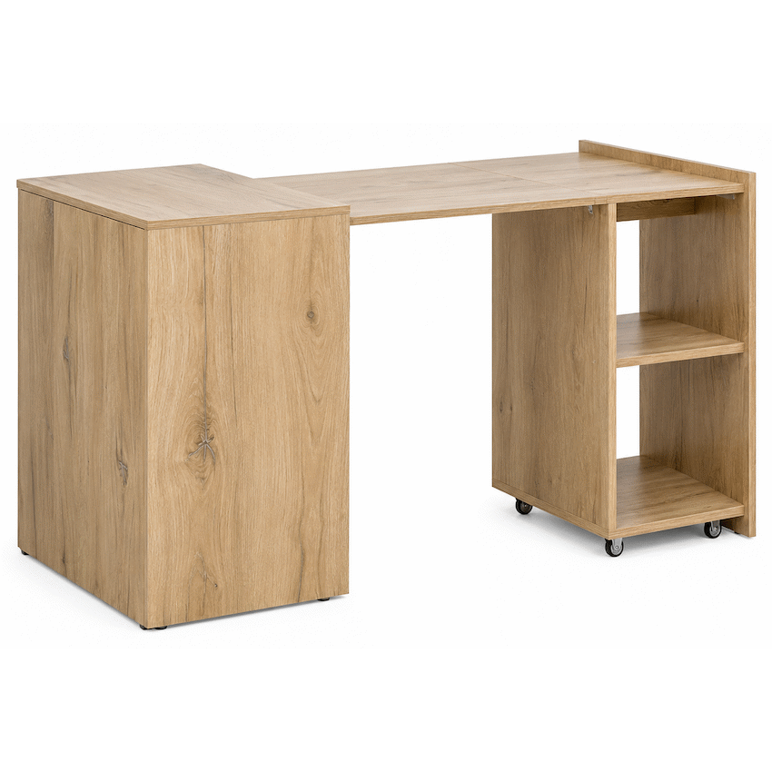 Everfurn Adaptive Desk - Brown