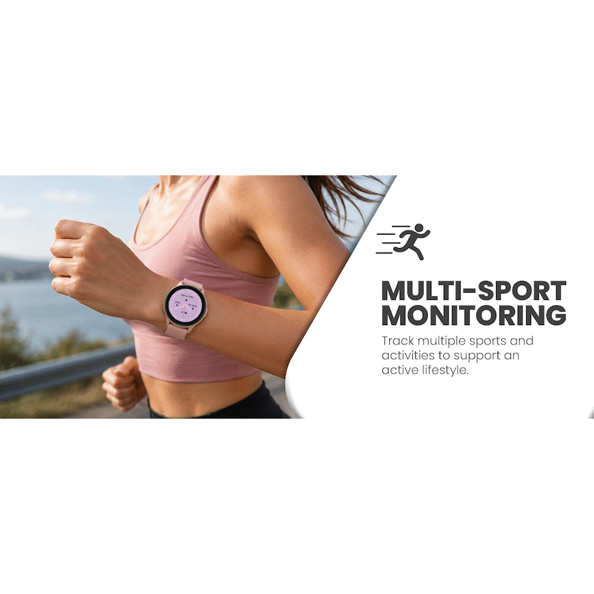 Volkano Active Tech Trend series Watch with heart rate monitor - Gold