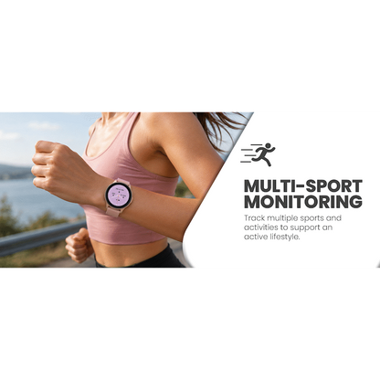 Volkano Active Tech Trend series Watch with heart rate monitor - Gold