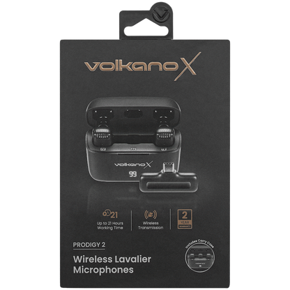 VolkanoX Prodigy 2 Series Wireless Lavalier Microphone