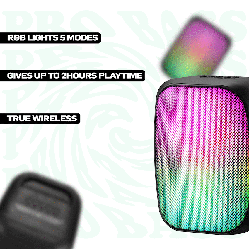 Pro Bass BlastWave Series BT Mini Speaker - Black