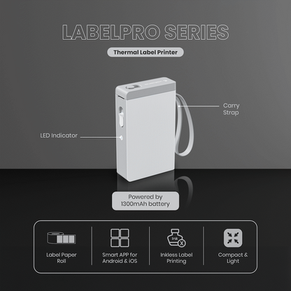 Volkano LabelPro Series Thermal Label Printer - White