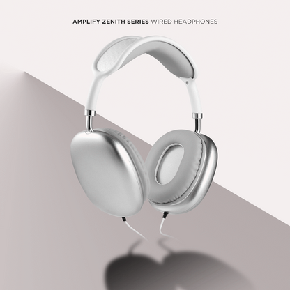 Amplify Zenith Series Aux Headphones - White