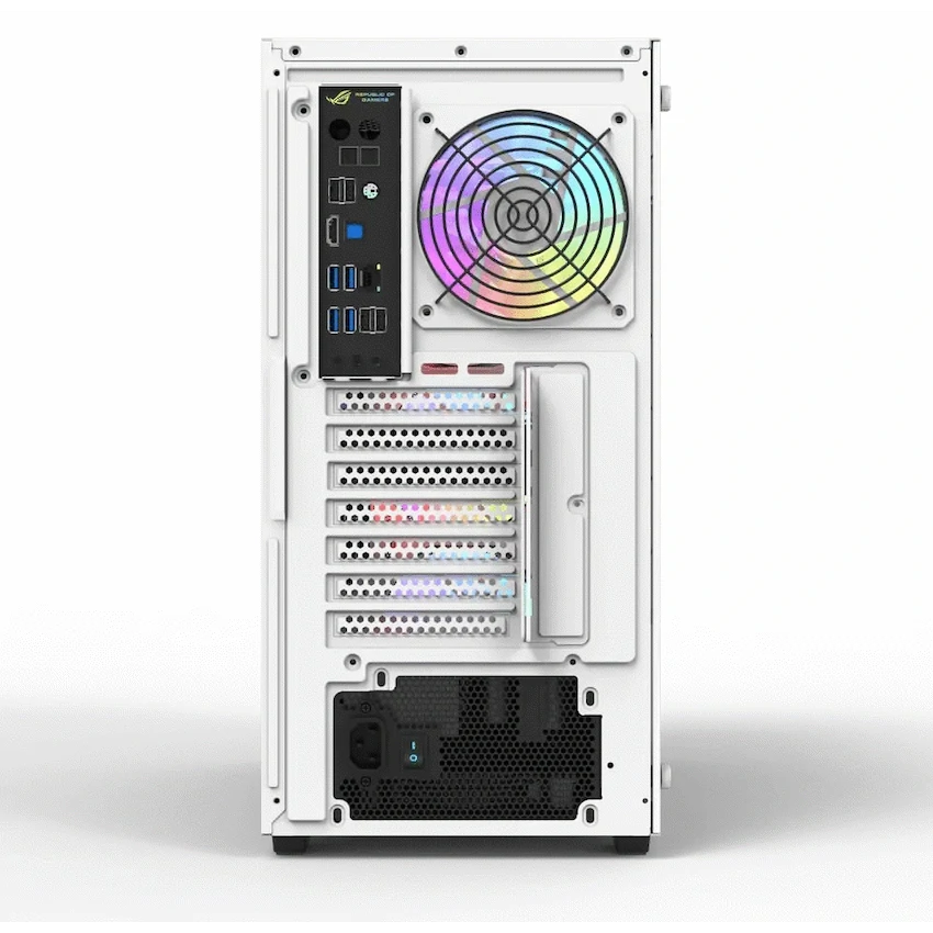 darkFlash Computer Case DK260 Air White (with 4 ARGB Fans)