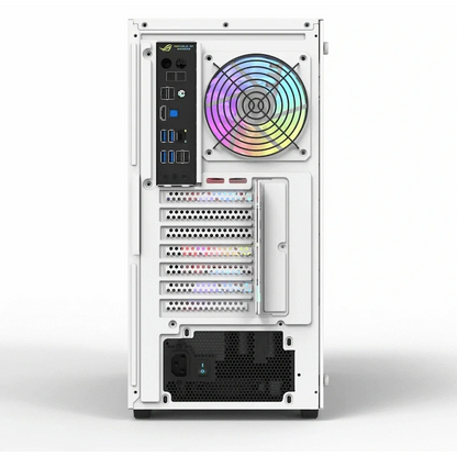 darkFlash Computer Case DK260 Air White (with 4 ARGB Fans)