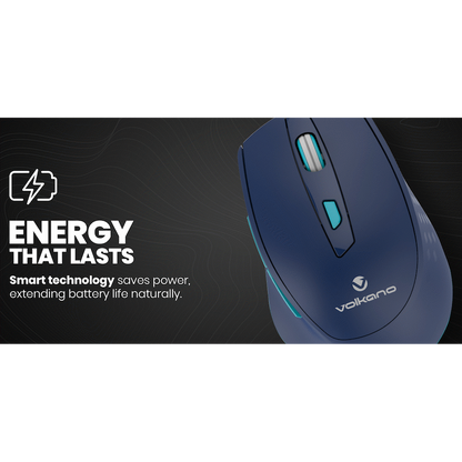 Volkano Chrome Series Wireless Mouse - Blue