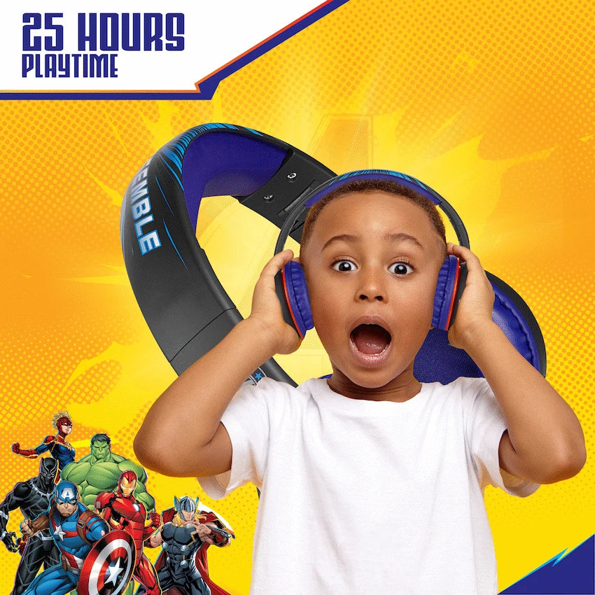 Marvel Avengers Bluetooth Headphones with dB Switch Function