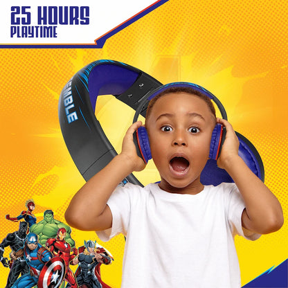 Marvel Avengers Bluetooth Headphones with dB Switch Function