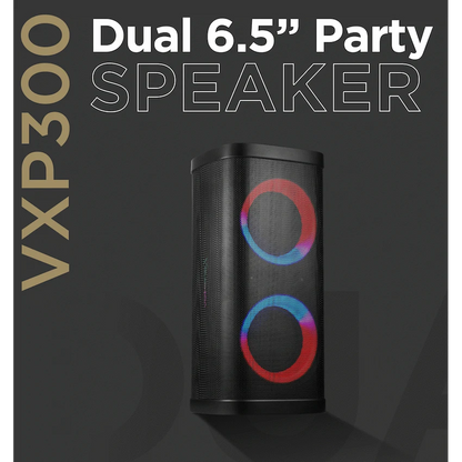 VolkanoX VXP300 Dual 6.5" Party Speaker - Black