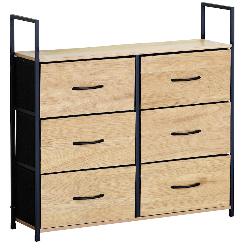 Everfurn Zira Wardrobe Small - Oak