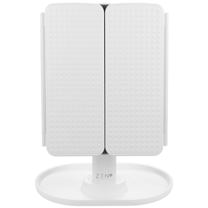 ZEN Selene Series Detachable Trifold Makeup Mirror - White