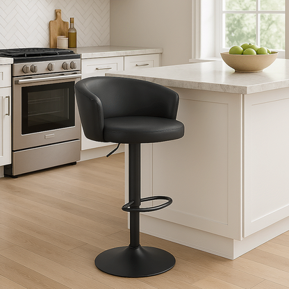 Everfurn Titan Barstool Black - 2 Pack