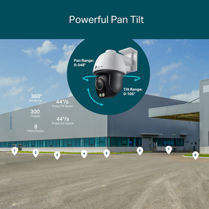TP-Link Vigi C540S (4mm) 4MP Outdoor ColorPro Night Vision Pan-Tilt Network Camera