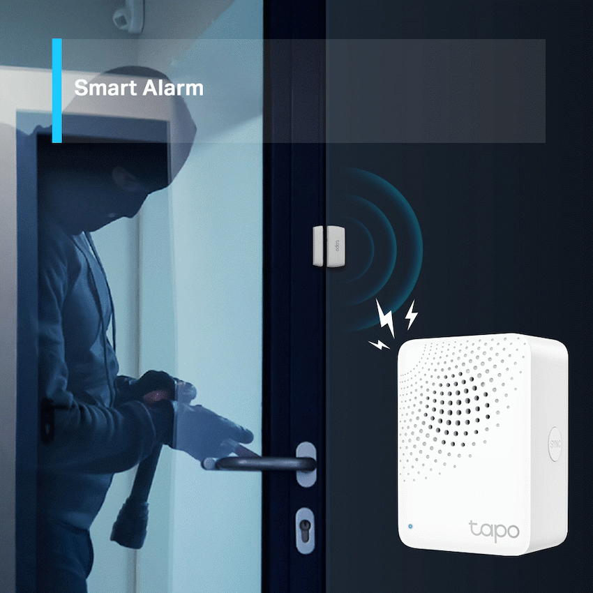 TP-Link Tapo H100 Smart Wi-Fi 868mhz Hub with Chime
