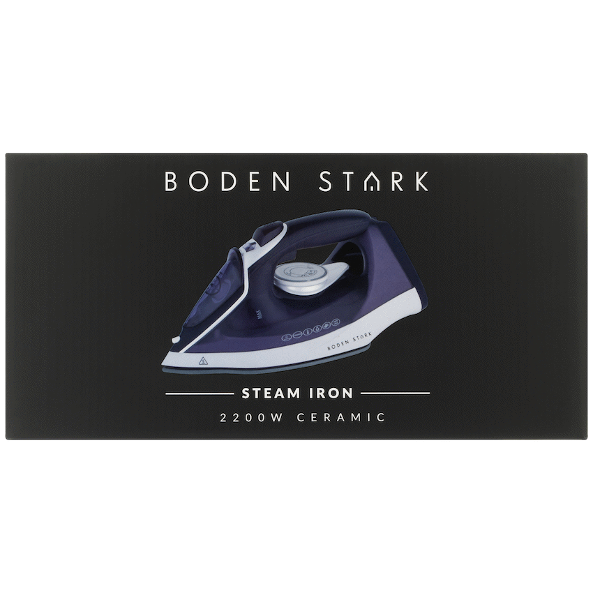 Boden Stark Ceramic Steam Iron - Purple