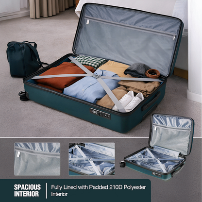 Travelwize Tourer PP 75cm 4-wheel Spinner Luggage Petrol