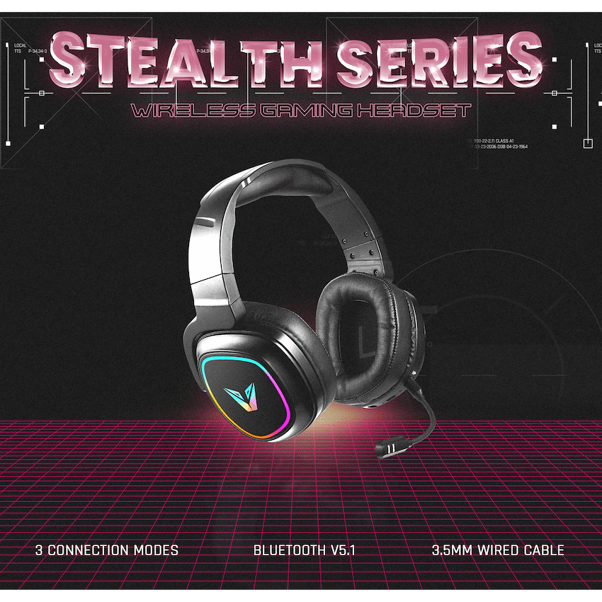 VX Gaming Stealth Series Wireless Gaming Headset - RGB