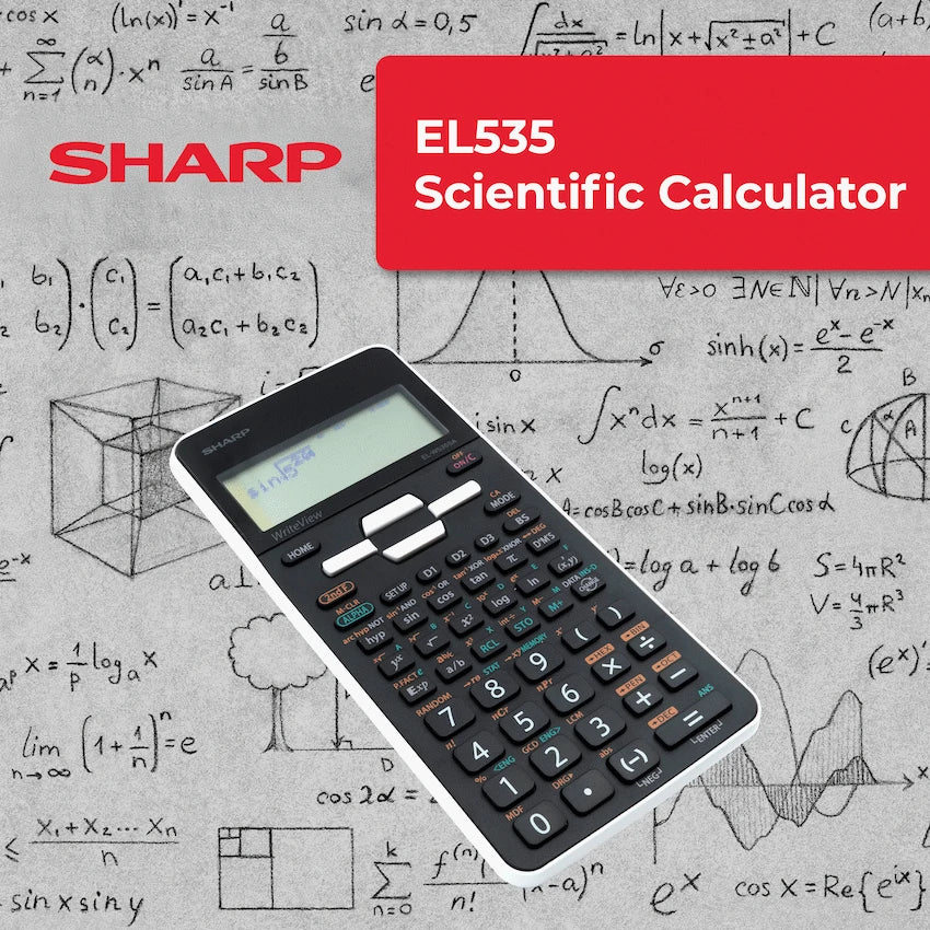 Sharp EL535 Scientific Calculator - 422 Functions - White