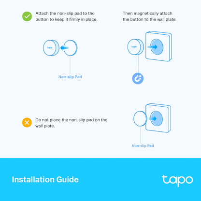 TP-Link Tapo S200D Smart 868mhz Remote Dimmer Switch with CR2032 Battery
