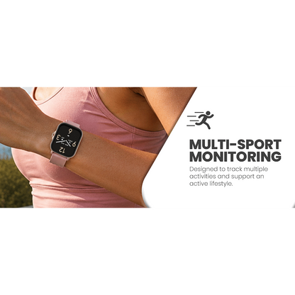 Volkano Active Tech Serene series Watch with heart rate monitor - Gold