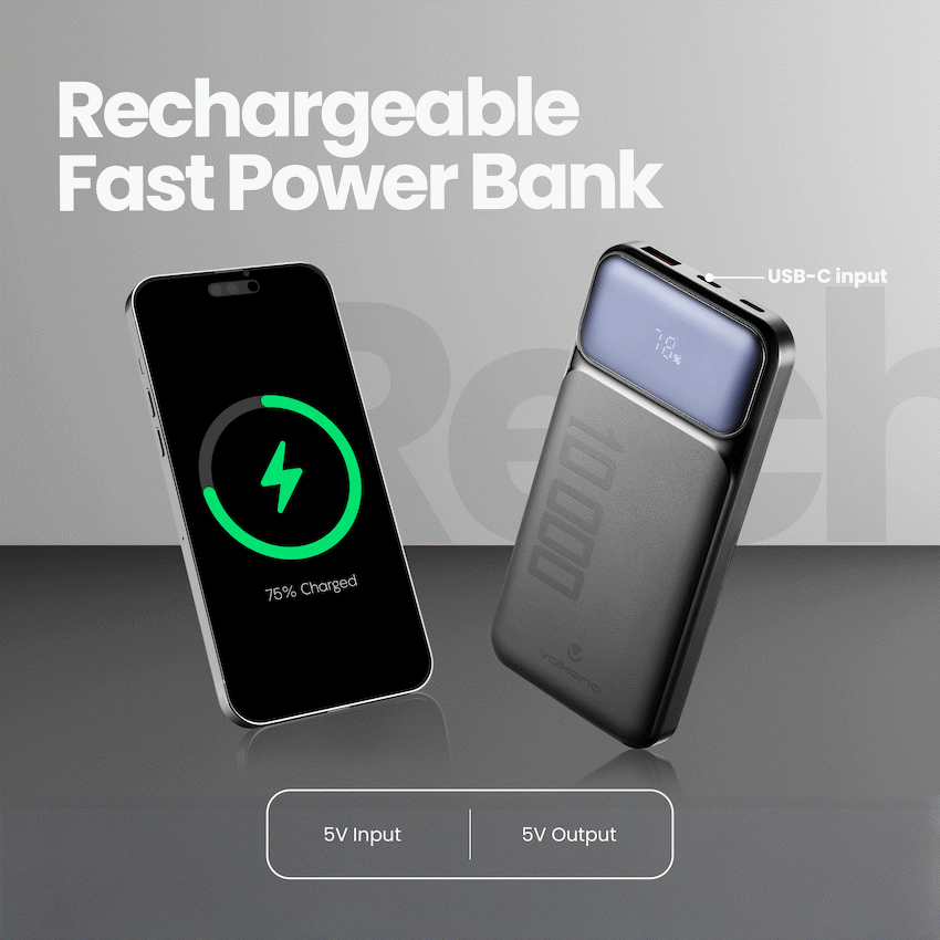 Volkano Roma Series 10000mah P.D. 20W Power Bank