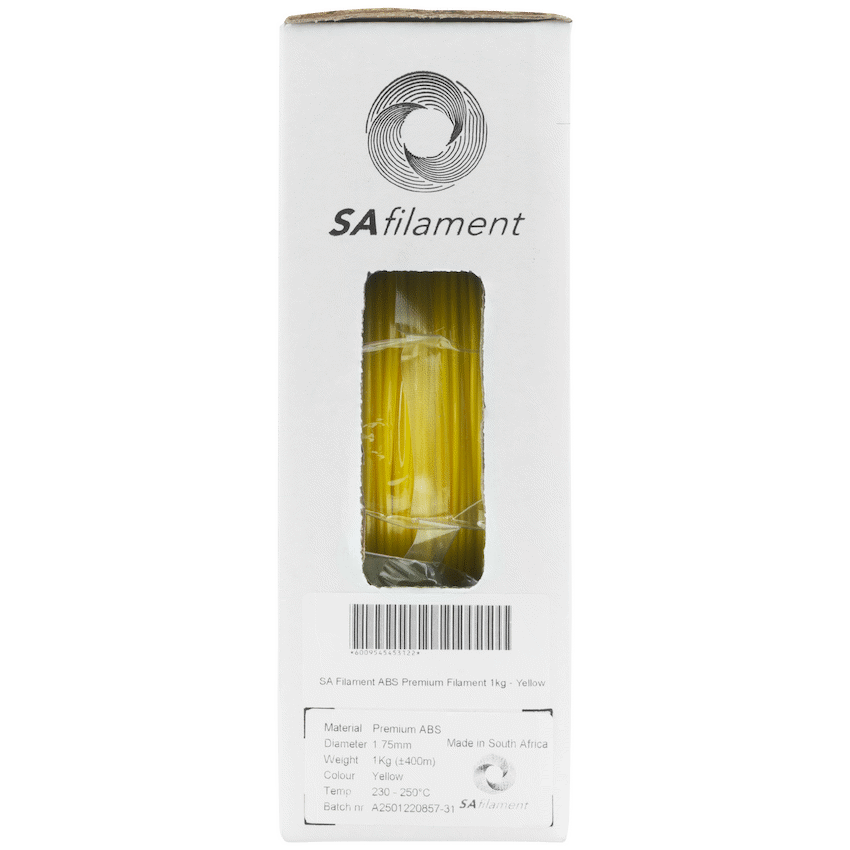 SA Filament ABS Premium Filament 1kg - Yellow