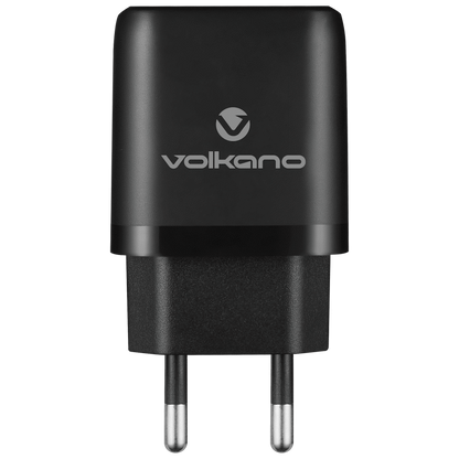 Volkano Volt-C Series Dual USB and USB-C Wall Charger with USB to USB-C Cable Included