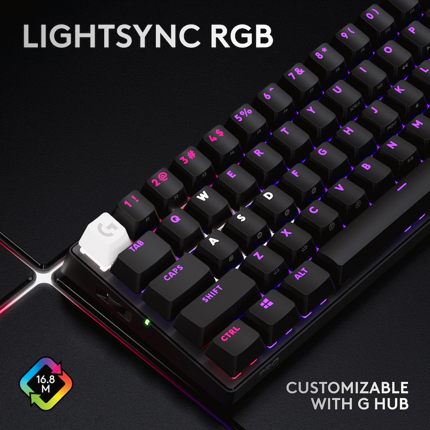 Logitech(R) G PRO X 60 Lightspeed Gaming Keyboard - Black