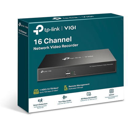 TP-Link Vigi NVR1016H 16-Channel Network Video Recorder