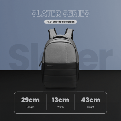 Volkano Slater 15.6" Laptop Backpack - Grey