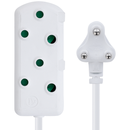 Switched Heavy-Duty Side-by-Side (SBS) Extension Leads 20m - WT