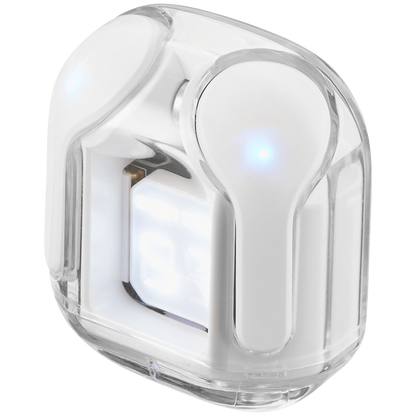 Volkano Crystalline Series TWS Earphone - White - Hardbox