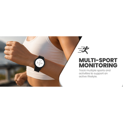Volkano Active Tech Trend series Watch with heart rate monitor - Black