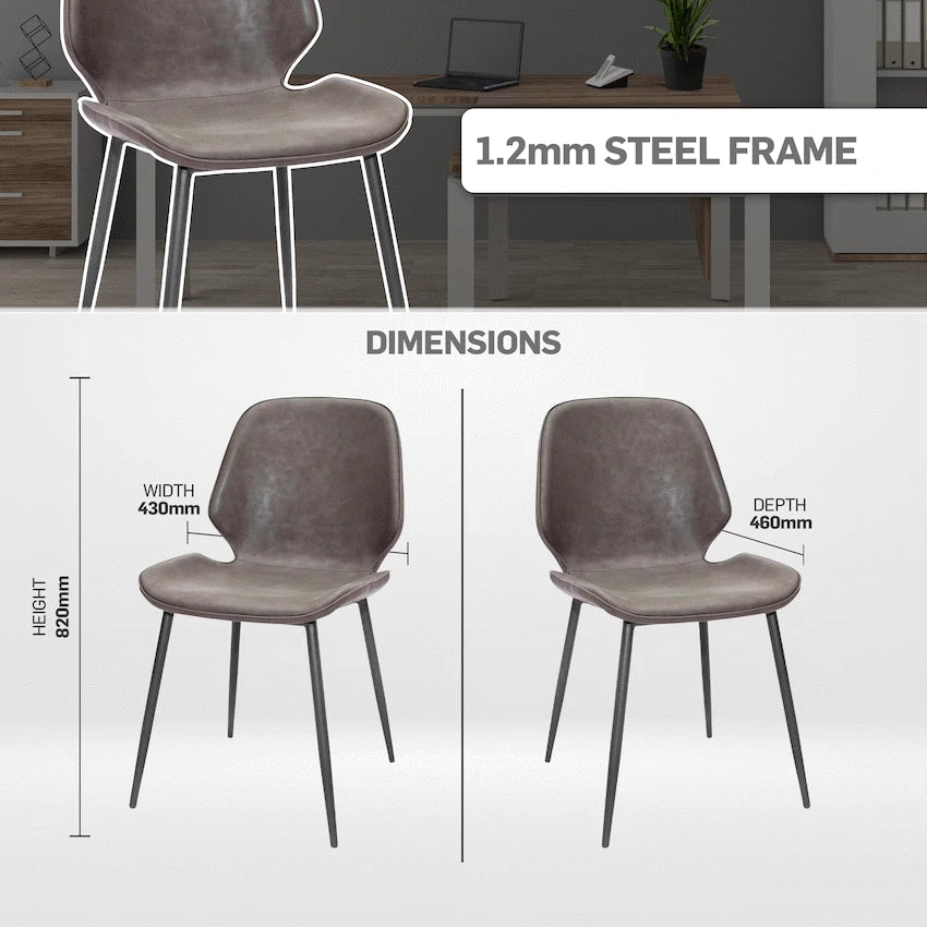 Everfurn Helix Dining Chair - Single