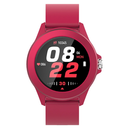 Volkano Splash Series Round Smartwatch - Red