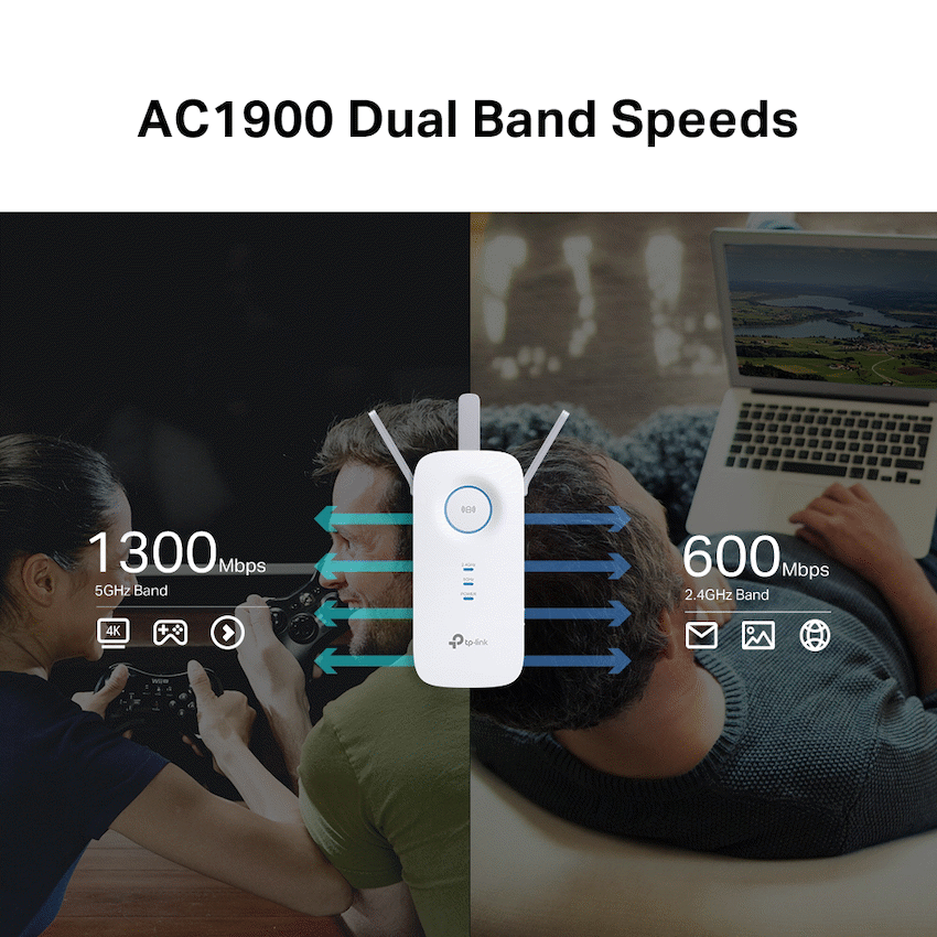 TP-Link RE550 AC1900 MU-MIMO Wi-Fi Range Extender