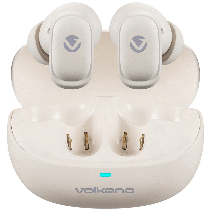 Volkano Sugar-Cube Active Noise-Cancelling True Wireless Earphones - Nude