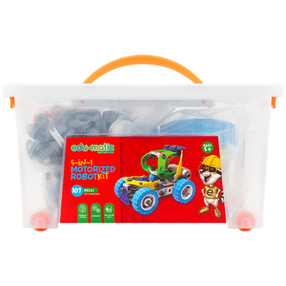 Edu-matic Flexi Build Robot Kit (107 pcs)