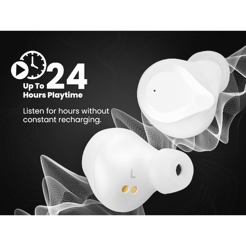 Volkano Scorpio Series True Wireless Earphones - White