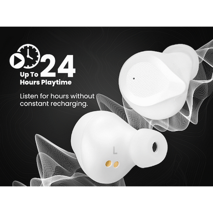 Volkano Scorpio Series True Wireless Earphones - White