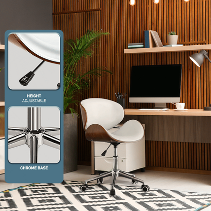 Amos Mid Back Office Chair - White