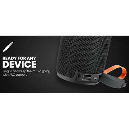 Volkano Stun 2.0 Series Bluetooth Speaker - Black